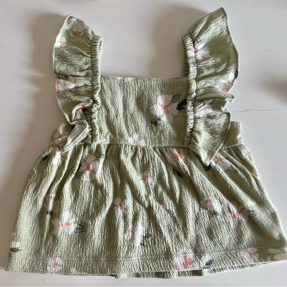 🌸Carter’s | 3-Piece Floral Gauze Top + Shorts Set